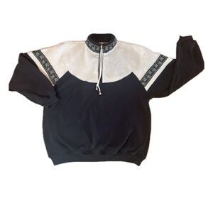 Vintage Scandi Style 90’s 1/4 Zip Sweatshirt American Sportif Womens Small